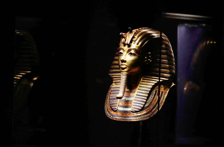 27 Σεπτεμβρίου 2022. Η χρυσή νεκρική μάσκα του βασιλιά Τουταγχαμών, στο Αιγυπτιακό Μουσείου του Καΐρου.