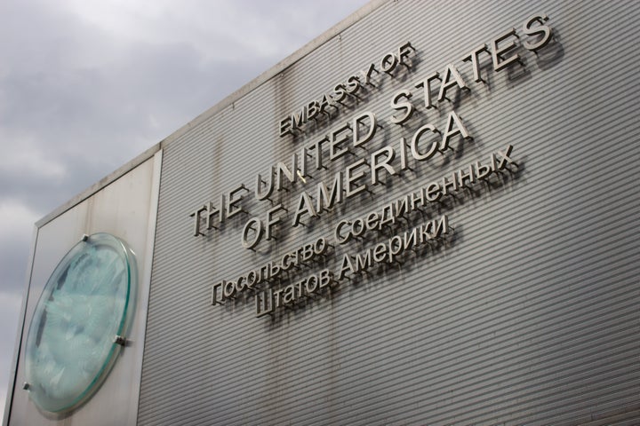 Sede de la embajada estadounidense en Moscú.