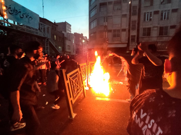 Manifestantes en las calles de Teherán, el pasado 21 de septiembre.