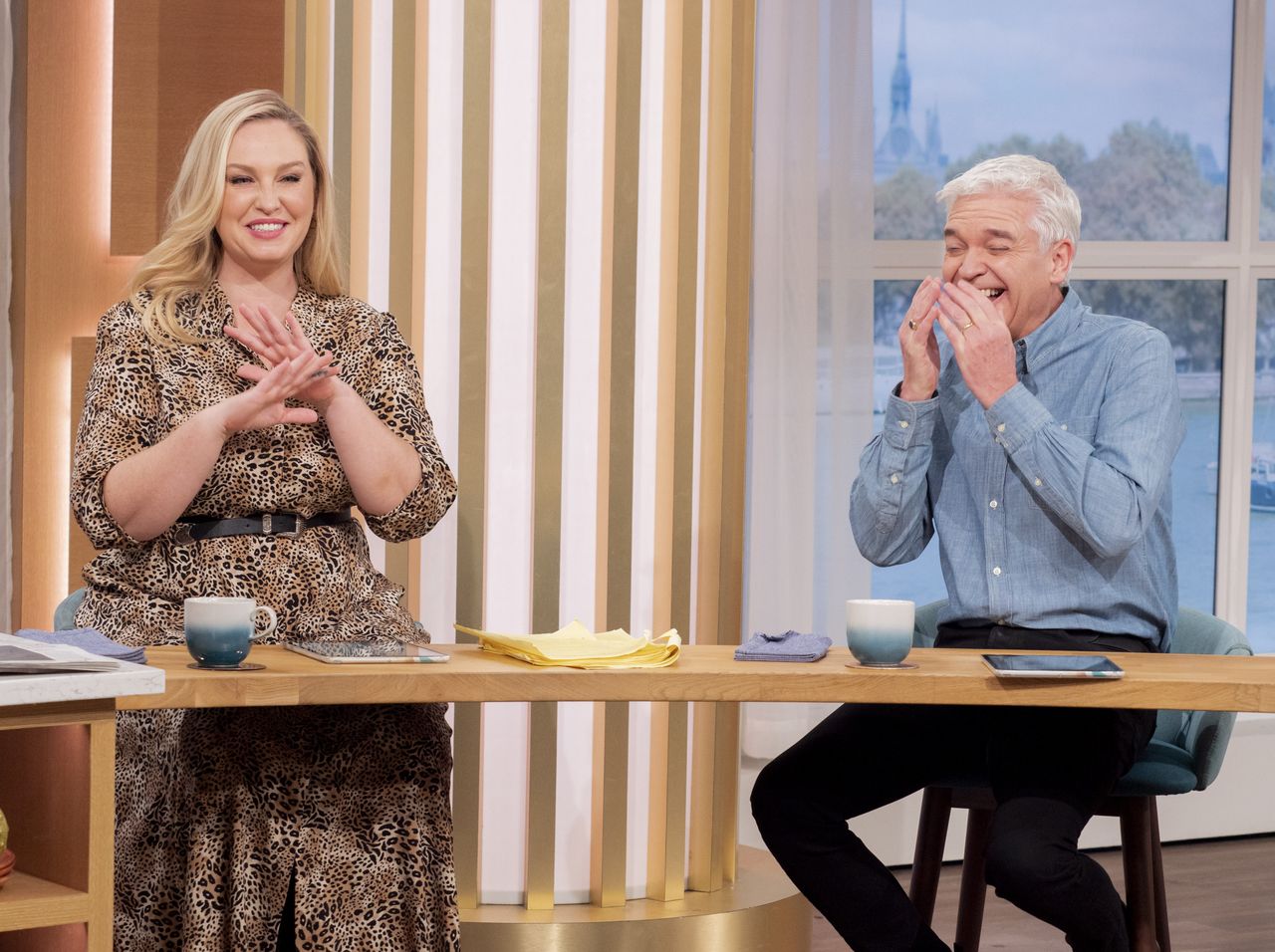 Josie hosting This Morning with Phillip Schofield