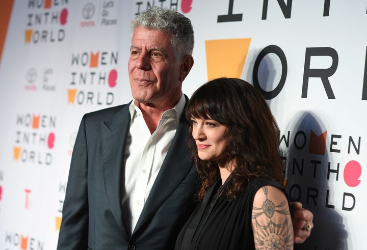 Chef Anthony Bourdain and actor Asia Argento in 2018, just months before his death.