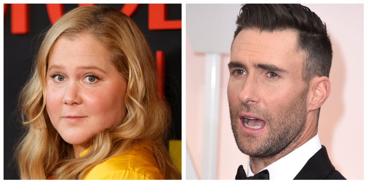 Amy Schumer and Adam Levine.