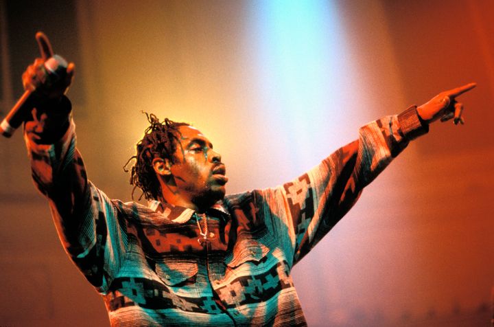 Rapper Coolio performs live on stage at Paradiso in Amsterdam, Netherlands in 1996.