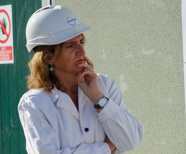 Teresa Ribera, el pasado 22 de septiembre, en una planta de Enagas en Irún.
