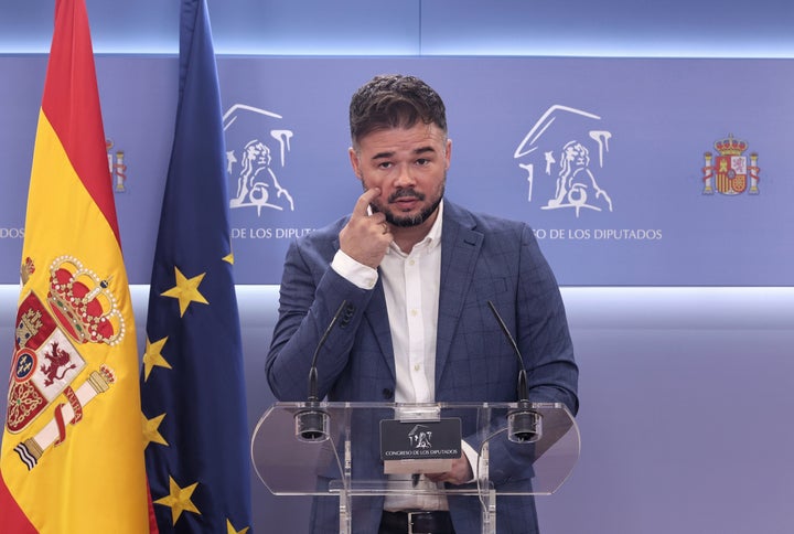 El portavoz parlamentario de ERC en el Congreso, Gabriel Rufián, en una imagen de archivo.