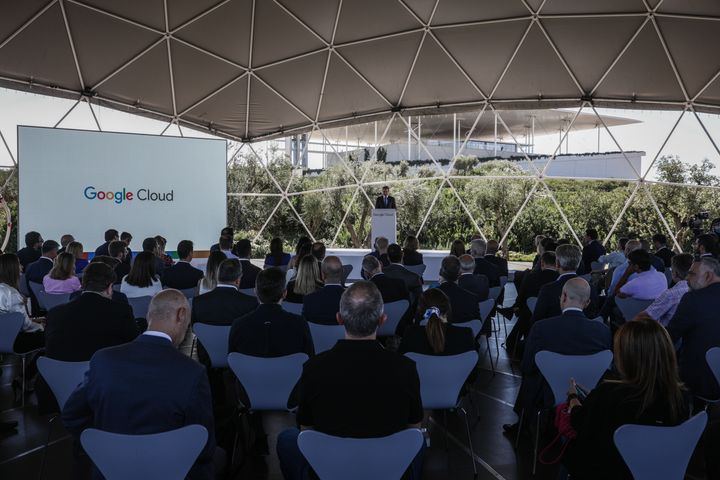 Ο Κυριάκος Μητσοτάκης στην ομιλία του κατά την εκδήλωση της Google, στο Ίδρυμα Σταύρος Νιάρχος