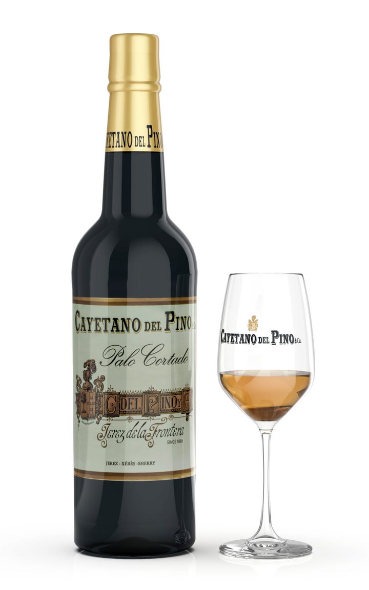 Botella del Palo Cortado de Cayetano del Pino y Cía.