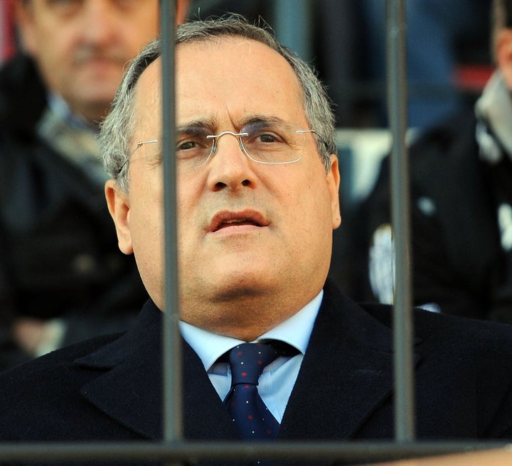 El presidente de la S.S. Lazio, Claudio Lotito.