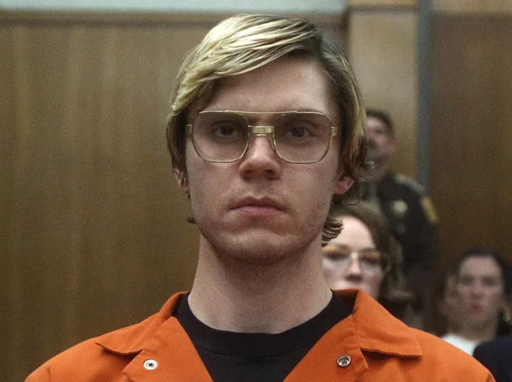 Evan Peters portrays the deceased serial killer in “Dahmer ― Monster: The Jeffrey Dahmer Story."