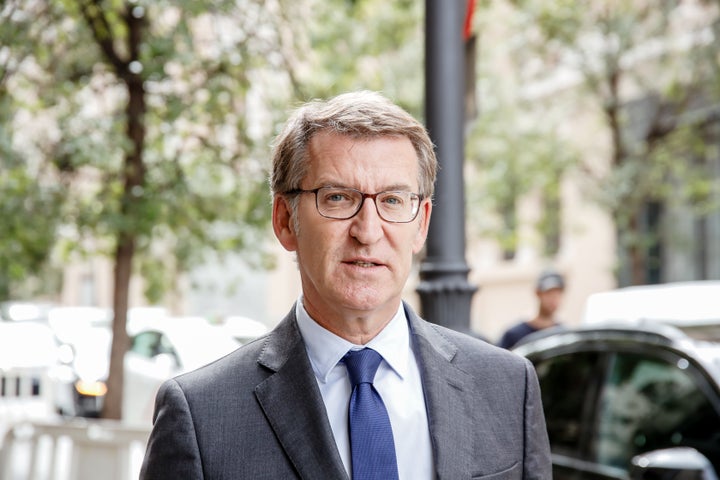 El presidente del PP, Alberto Núñez Feijóo