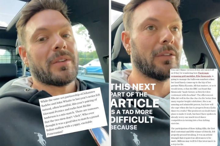 John called out the article in a string of videos posted on his Instagram story