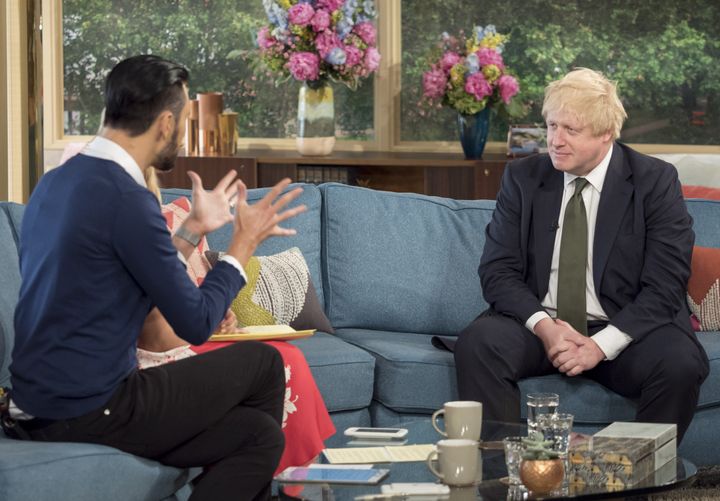 This was Johnson's first-ever appearance on This Morning, and would later be interviewed on the show as prime minister