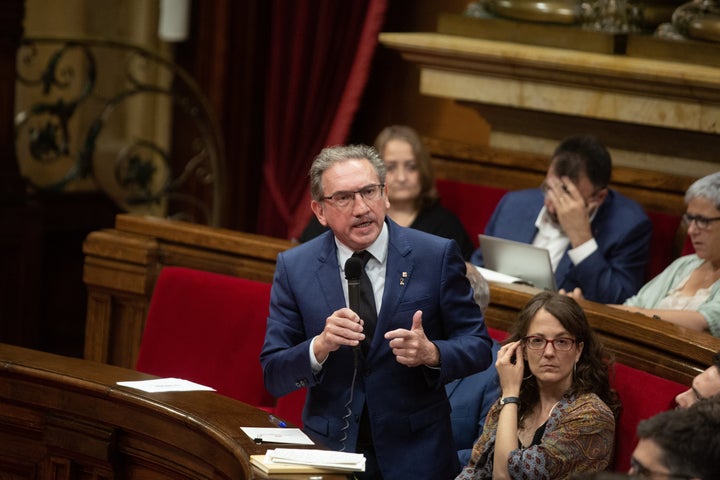 Giró, en una sesión del parlamento