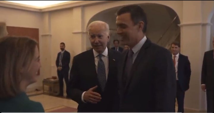 Joe Biden y Pedro Sánchez.