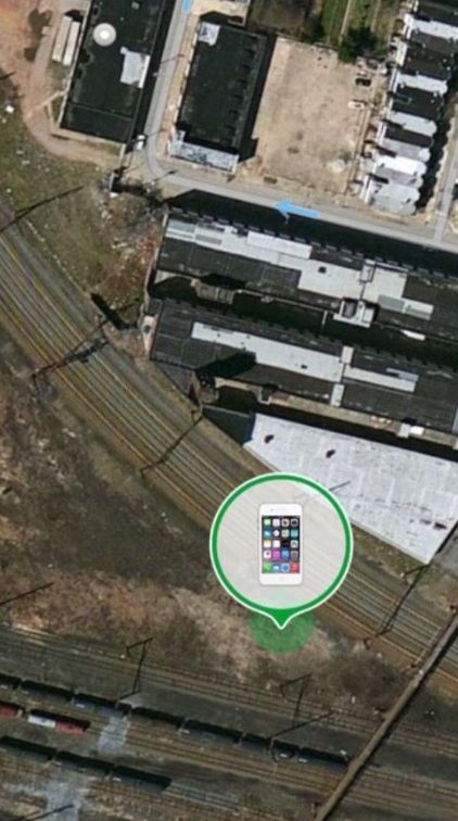 When the author's husband couldn’t reach her on the night of the crash, he used the Find My iPhone app to figure out her phone's location. This screenshot, showing it off the track at the accident site, confirmed his fears.