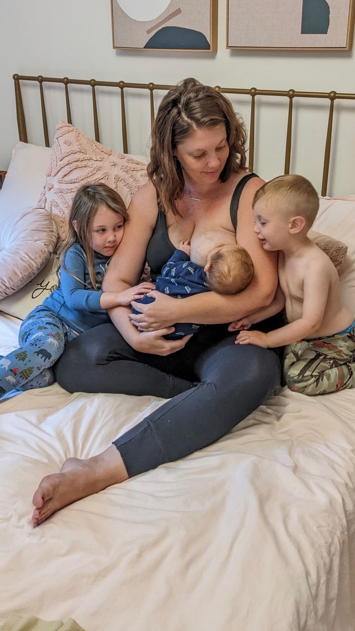 Jamie R., a mother of four, caught some flak from a family member for "still nursing" when her baby was only 3 months old.