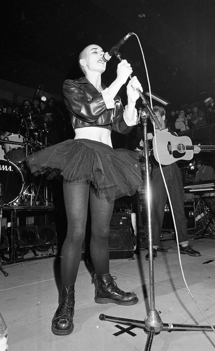 Sinéad O’Connor performing in Dublin at the Olympic Ballroom in 1988, as seen in "Nothing Compares."