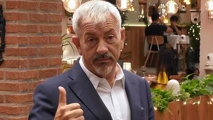 Carlos Sobera después de enviar el mensaje al alcalde de Madrid