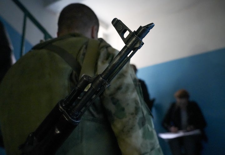 Un militar prorruso, en una imagen de archivo.
