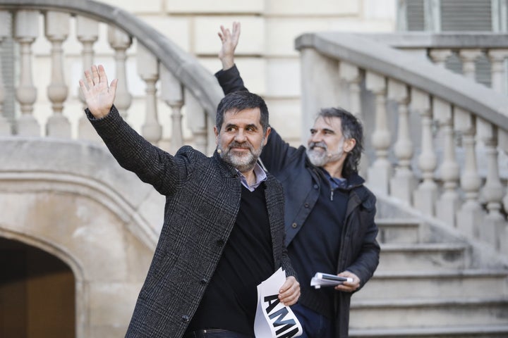 Jordi Sànchez y Jordi Cuixart.