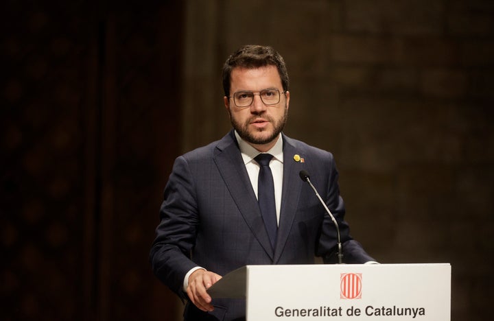 El president Pere Aragonés, en una imagen de archivo.