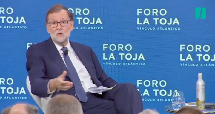 Mariano Rajoy, expresidente del Gobierno, en el Foro La Toja.