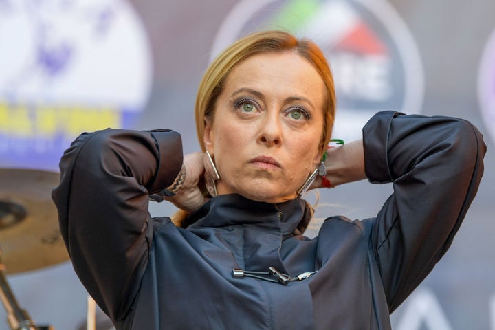 La lider ultraderechista, Giorgia Meloni.