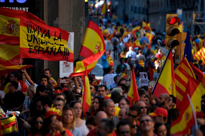 Manifestación del 8 de octubre como respuesta al 1-O