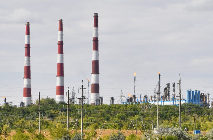 Foto de archivo de uno de los puntos de suministro de gas de Gazprom.