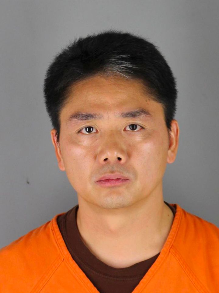 FILE - This 2018 file photo provided by the Hennepin County Sheriff's Office shows Chinese billionaire Liu Qiangdong, also known as Richard Liu, the founder of the Beijing-based e-commerce site JD.com. The Chinese billionaire and one of the richest men in the world is heading to trial in Minneapolis starting Thursday, Sept. 29, 2022, to defend himself against allegations that he raped a former University of Minnesota student after a night of dinner and drinks in 2018. (Hennepin County Sheriff's Office via AP, File)
