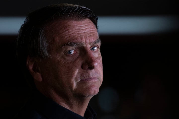 Jair Bolsonaro, en su intervención de anoche, en la que reconoció su derrota.