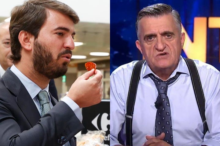 El vicepresidente de Castilla y León, Juan García-Gallardo, y el Gran Wyoming