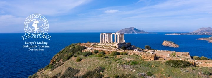 Ο Ναός του Ποσειδώνα στο Σούνιο.