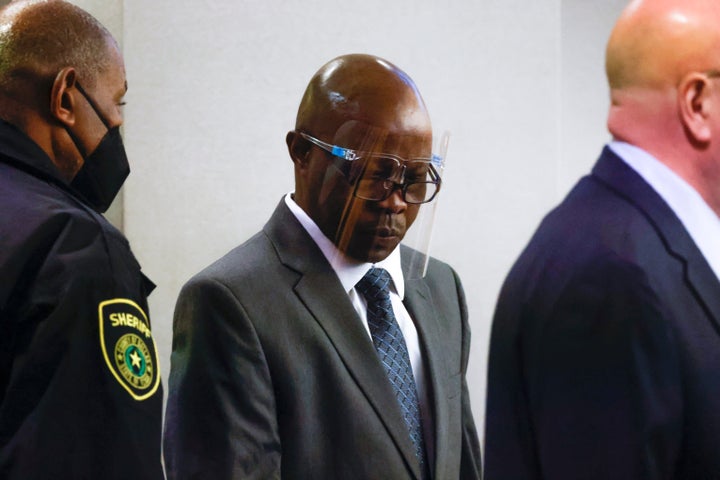 Accused serial killer Billy Chemirmir enters the courtroom during his third trial at Frank Crowley Courts Building in Dallas on Oct. 3, 2022. 