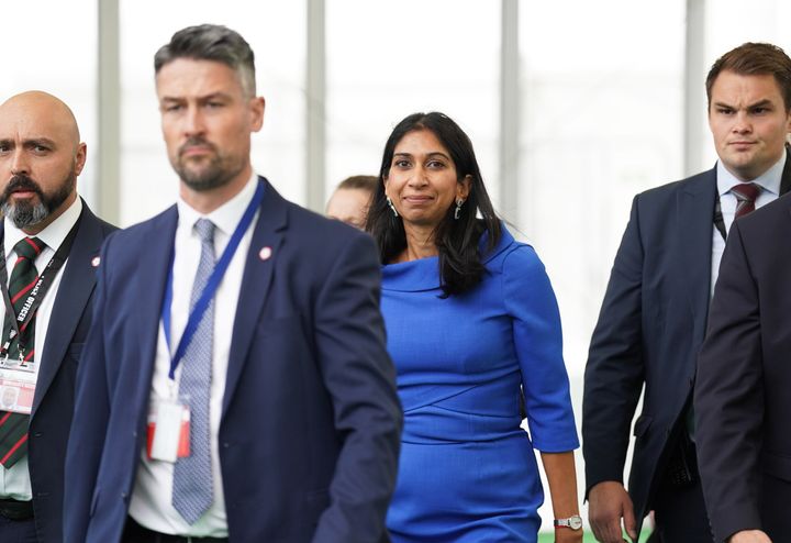 Suella Braverman at the Conservative Party annual conference in Birmingham.