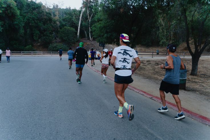 The team starts their run at Griffith Park in Los Angeles.