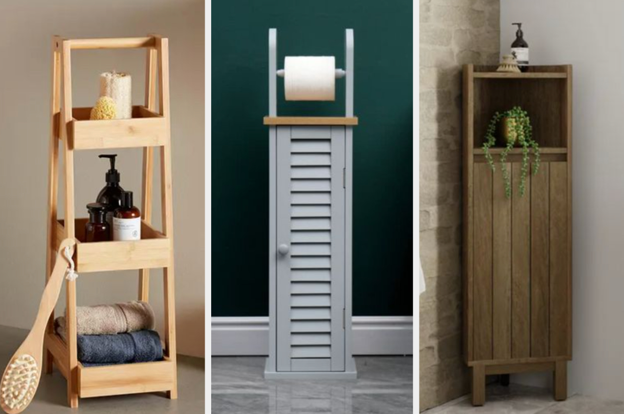 Slimline deals bathroom storage