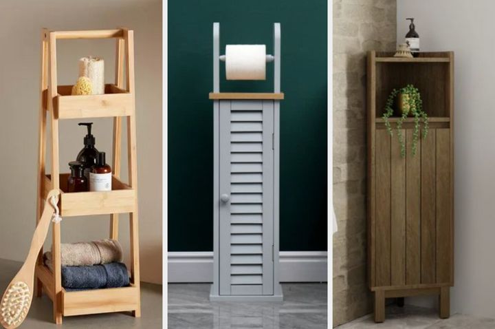 Slimline storage solutions for the smallest of bathrooms.