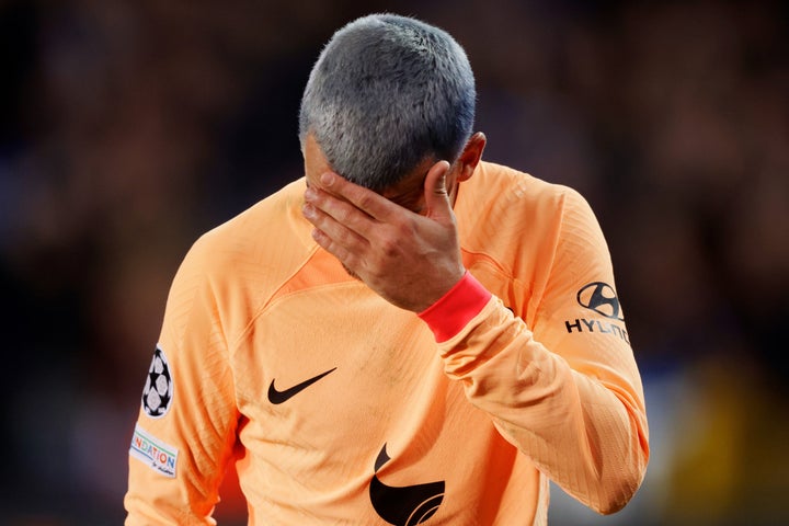 Griezmann, desolado tras fallar un penalti