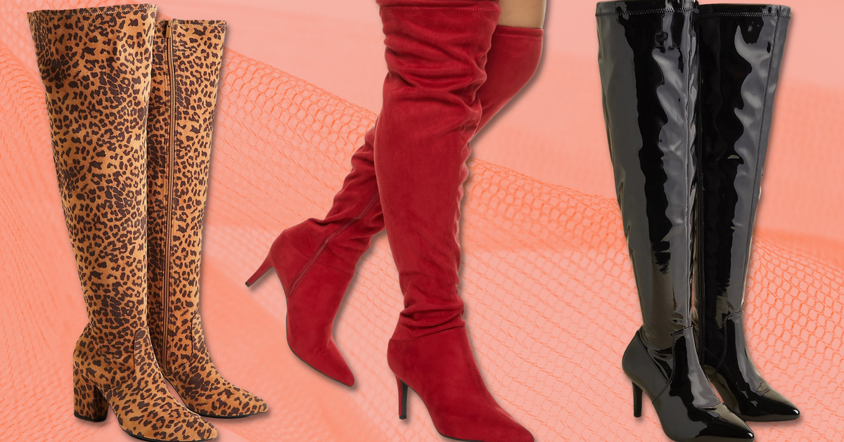 Wide shaft over the knee boots hotsell