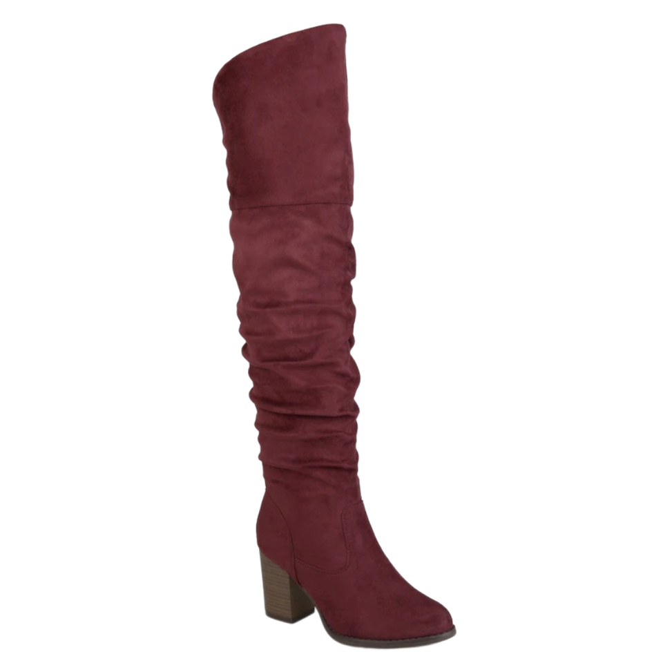 Over the knee outlet boots extra wide calf