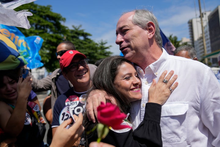 Ciro Gomes, candidato del Partido Democrático Laborista en un acto electoral.