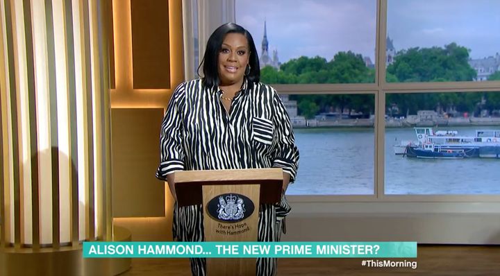 Alison Hammond outlined her manifesto on This Morning