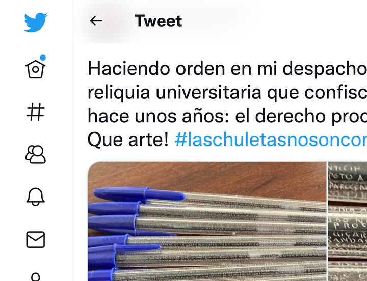 Captura de un tuit.