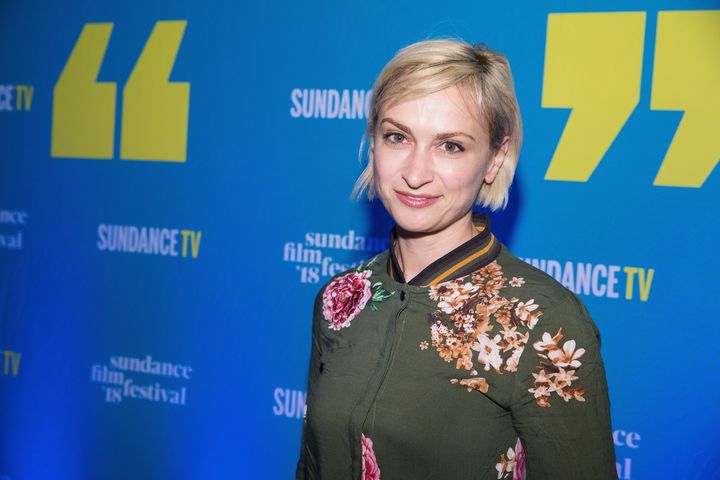 Filmmaker Halyna Hutchins, seen in 2018, was fatally shot while working on the set of the movie Rust. The film's production will resume early next year, according to the settlement reached.