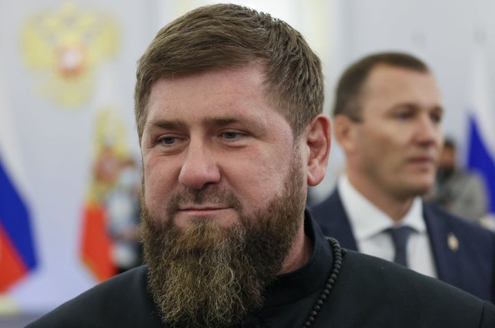 Kadirov, en el acto de celebración por la anexión rusa (ilegal) de los cuatro territorios ucranianos