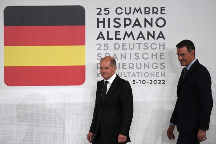 Pedro Sánchez y Olaf Scholz.