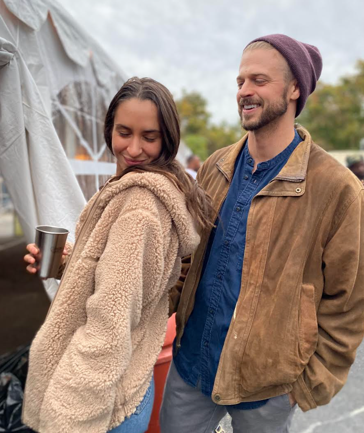 Sophie and Preston at OysterFest in Wellfleet, Massachusetts.