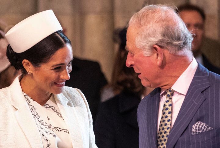 King Charles (right) referred to Meghan Markle (left) as "Tungsten," according to a new book.