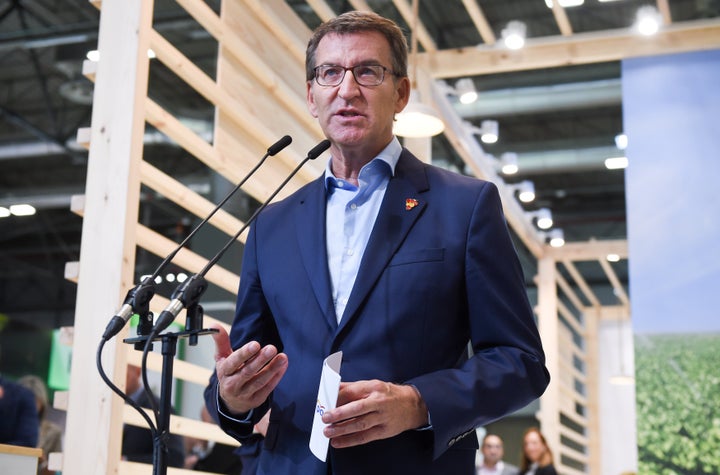 El presidente del PP, Alberto Núñez Feijóo
